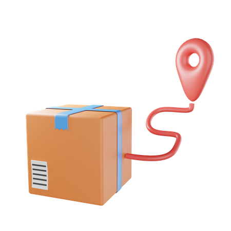 Delivery Tracking 3D Illustration
