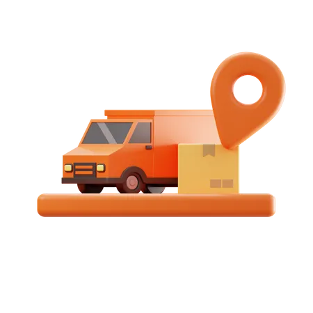 Delivery Tracking 3 D Illustration 3D Icon