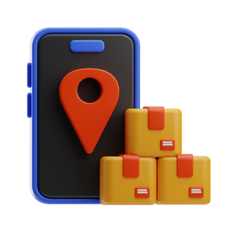 Delivery Tracking App  3D Icon