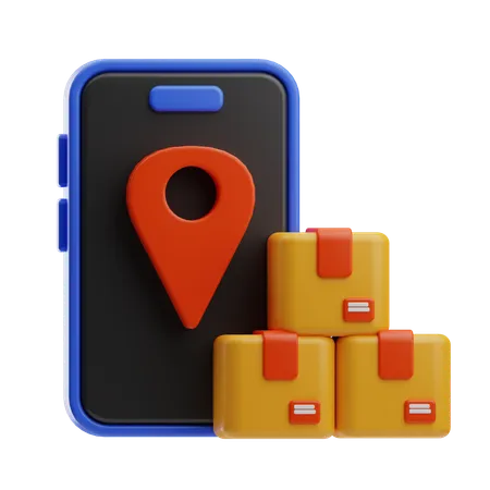 Delivery Tracking App  3D Icon