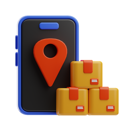 Delivery Tracking App  3D Icon