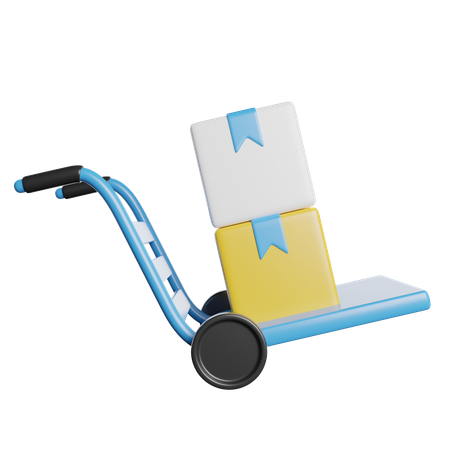 Delivery trolley  3D Icon