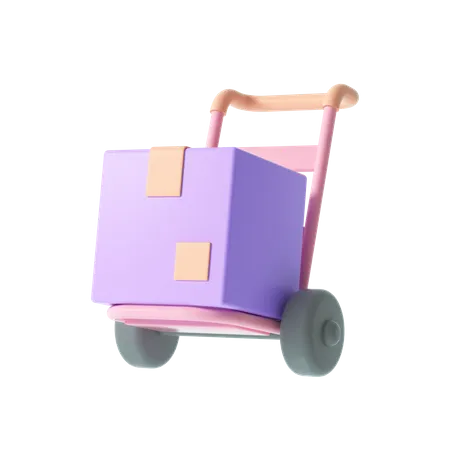 Delivery Trolley  3D Illustration