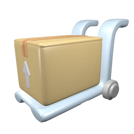 Delivery trolley  3D Illustration