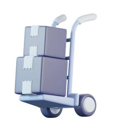 Delivery Trolley  3D Icon