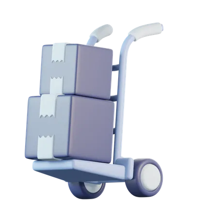Delivery Trolley  3D Icon