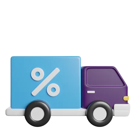 Delivery Truck Shipping 3D Icon