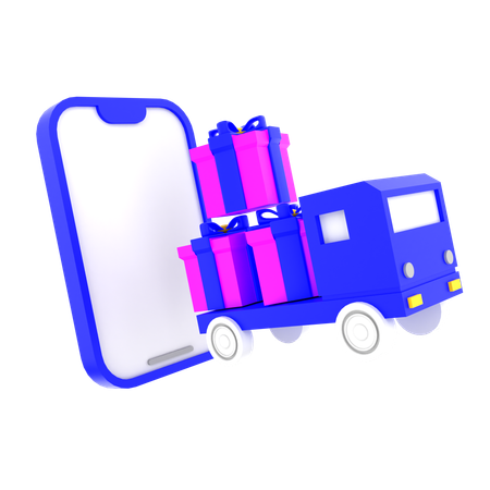 配送トラック  3D Icon