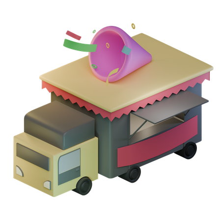 Delivery Truck  3D Icon