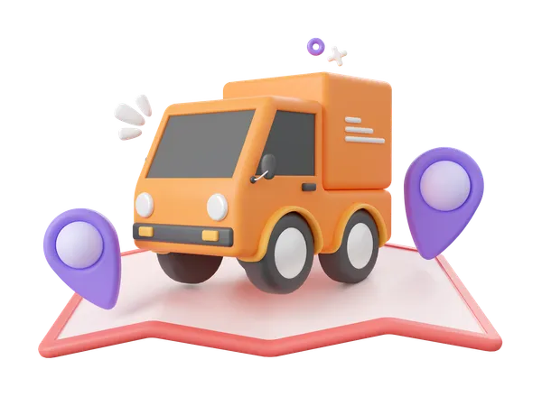 Delivery Truck  3D Icon