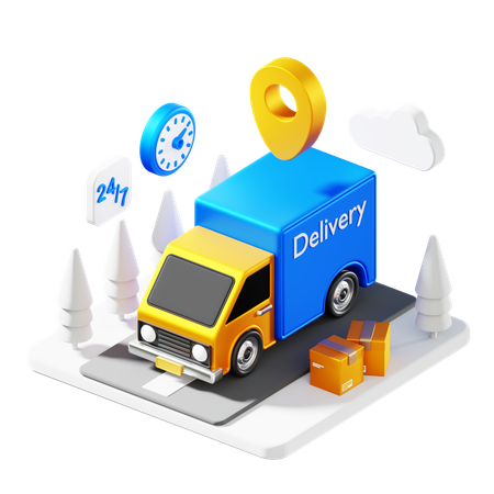 Delivery Truck  3D Icon
