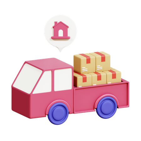 Delivery Truck  3D Icon