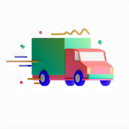 Delivery Truck  3D Icon