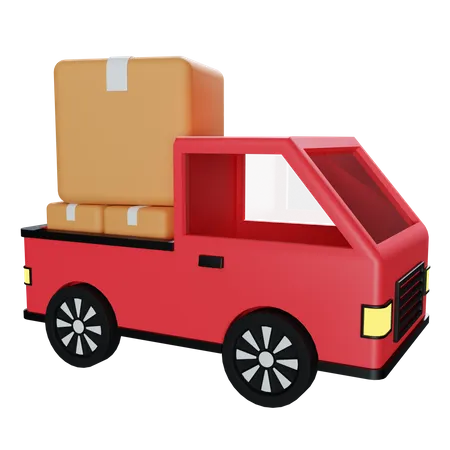 Delivery Truck  3D Illustration