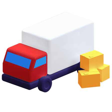 Delivery Truck  3D Illustration