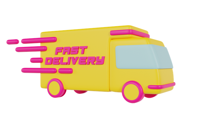 Delivery Truck  3D Illustration