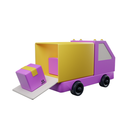 Delivery Truck  3D Illustration