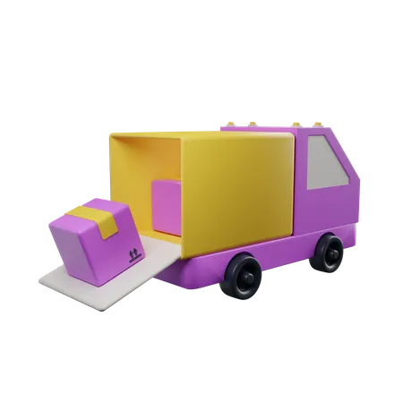 Delivery Truck  3D Illustration