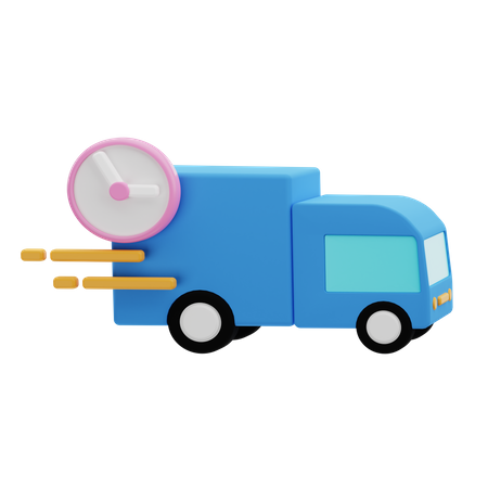 Delivery Truck  3D Illustration