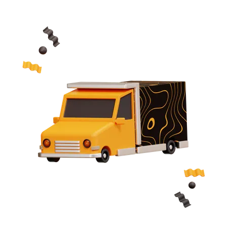 Delivery Truck  3D Illustration