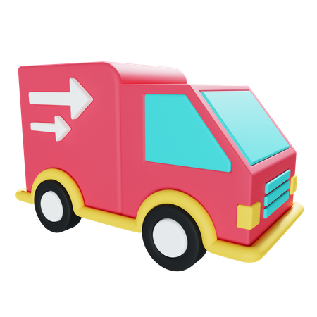 Delivery Truck  3D Illustration