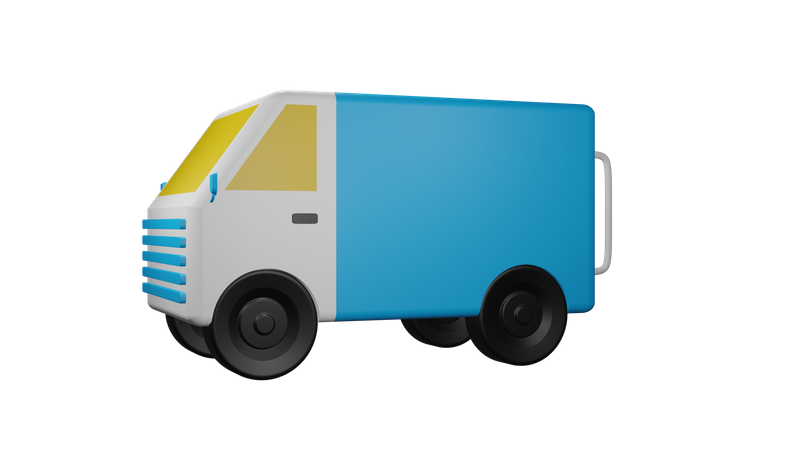 Delivery Truck  3D Illustration