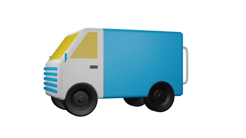 Delivery Truck  3D Illustration