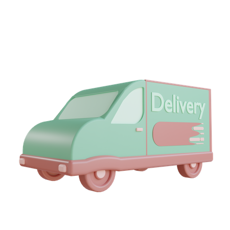 Delivery Truck  3D Illustration