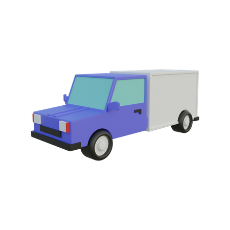 Delivery Truck  3D Illustration