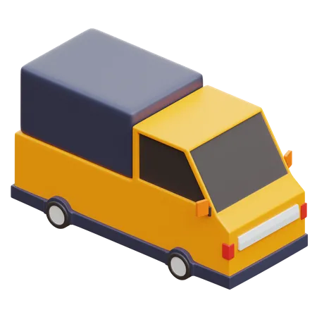 Delivery Truck  3D Illustration