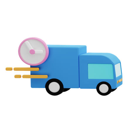 Delivery Truck 3D Illustration