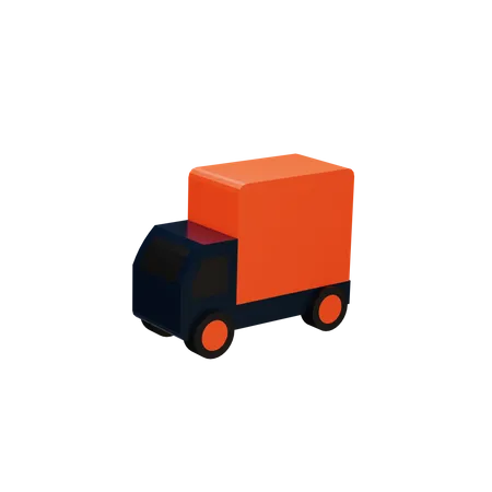 3 D TRUCK DELIVERY ICON OBJECT RENDERED 3D Illustration