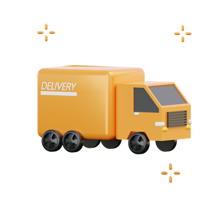Delivery Truck  3D Illustration