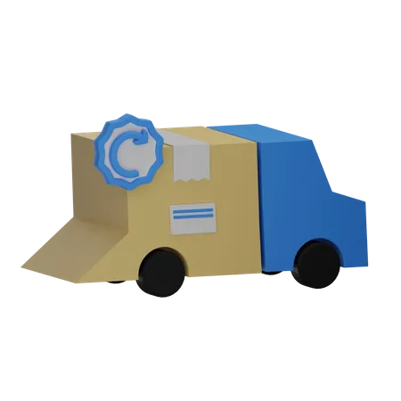 Delivery Truck  3D Illustration