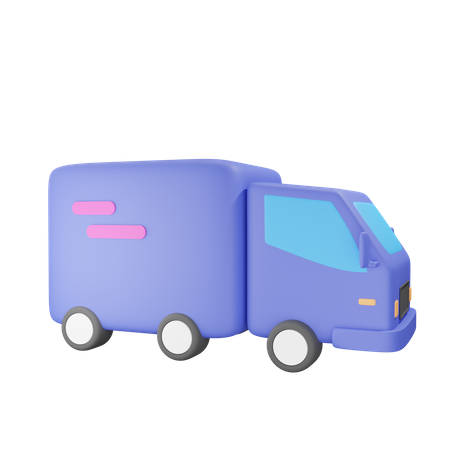 Delivery Truck 3D Illustration