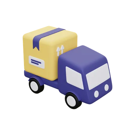 Delivery Truck Icon 3D Illustration