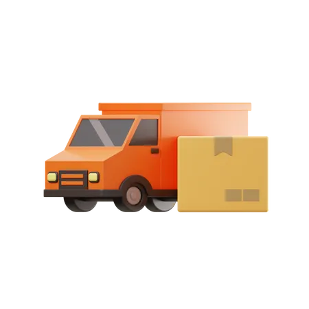 Delivery Truck 3 D Illustration 3D Icon