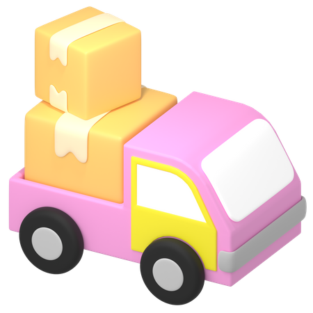 Delivery Truck 3D Icon