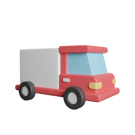 Delivery Truck Food 3D Icon