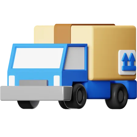 Truck Delivery 3 D Illustration 3D Icon