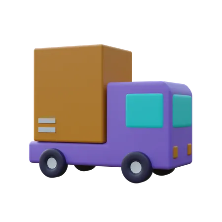 Delivery Truck One 3D Icon
