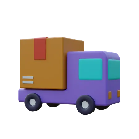 Delivery Truck Car 3D Icon