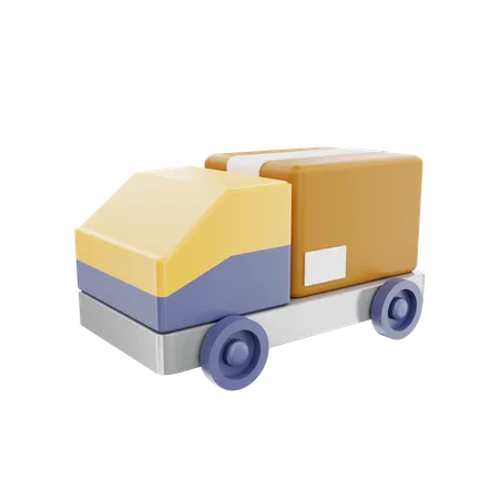 3 D Render Delivery Truck Illustration 3D Icon