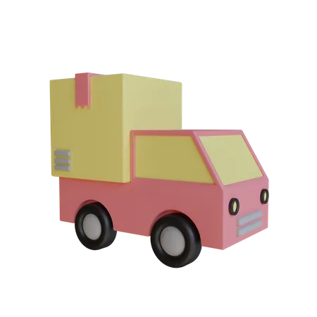 Delivery Car Illustration 3D Icon