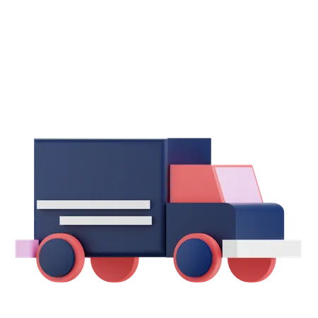 3 D Render Illustration Of Truck Carrying Cargo 3D Icon