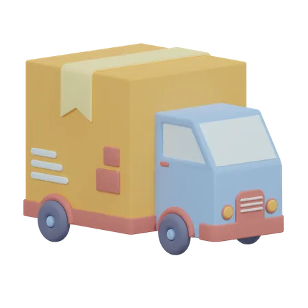 Delivery Truck Illustration 3D Icon