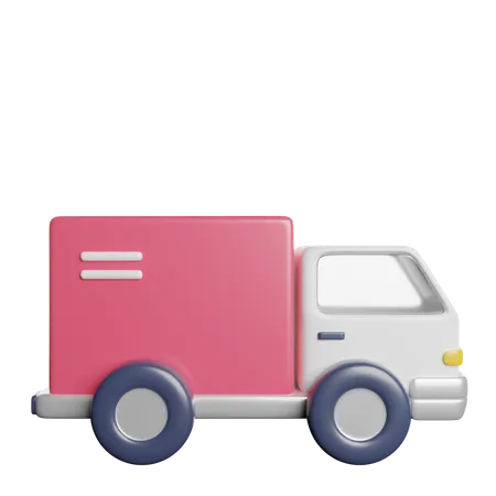 Delivery Truck Transportation 3D Icon