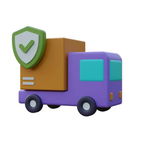 Delivery Truck Protection  3D Icon