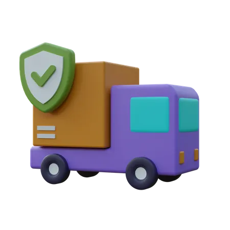 Delivery Truck Protection  3D Icon