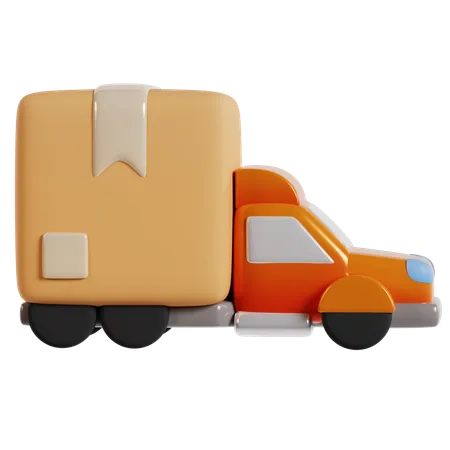 Delivery Truck Shopping  3D Icon